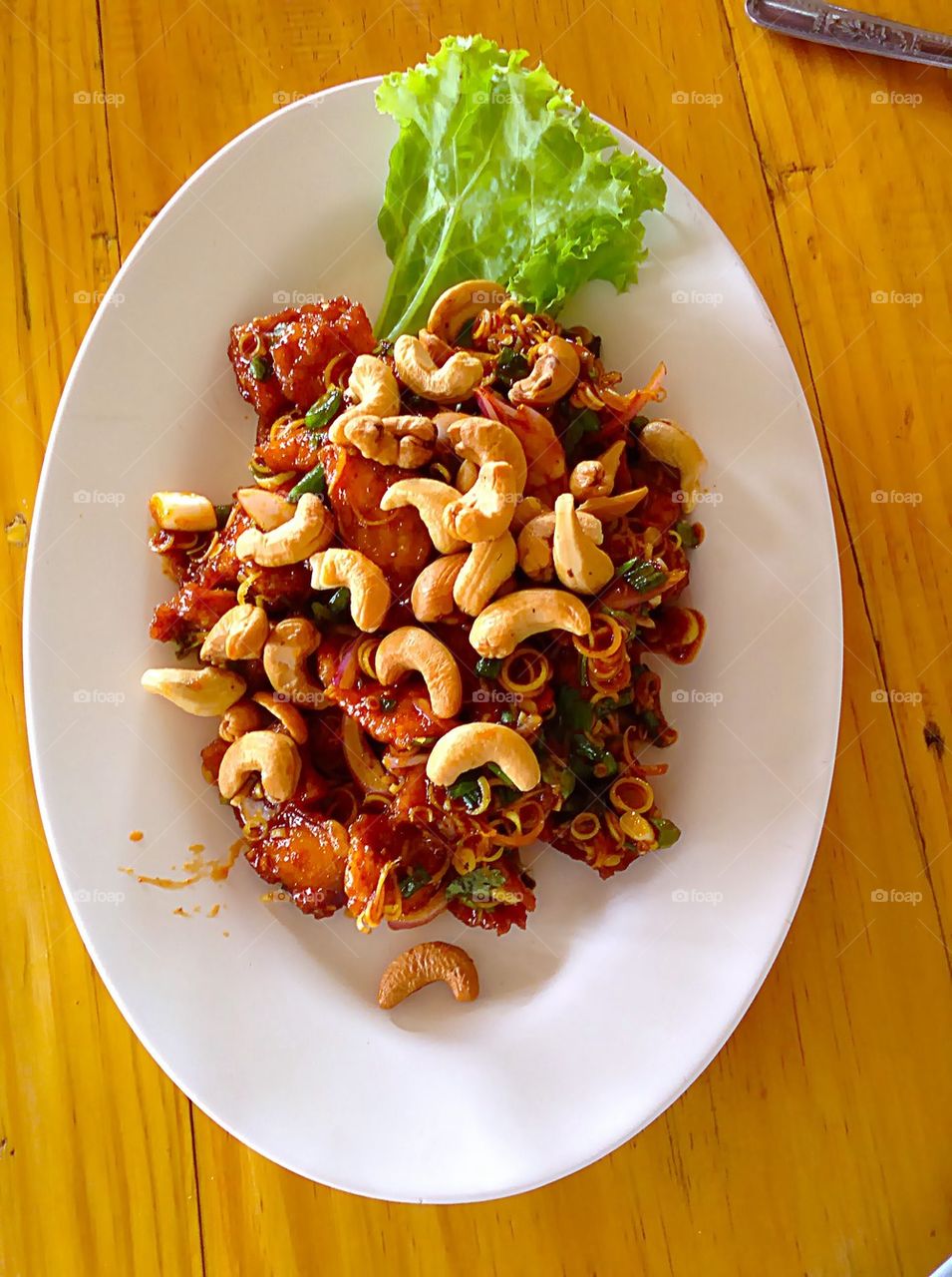 A Spicy Salad of Fried Silver Perch