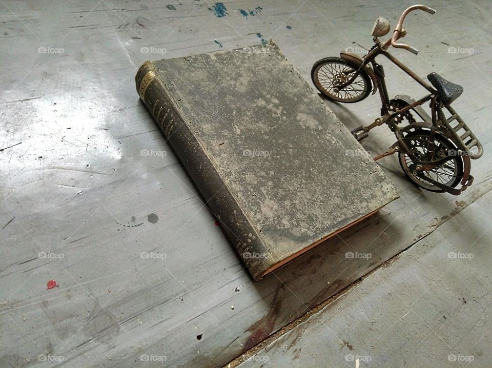 I parked my bike and was ready to read a book