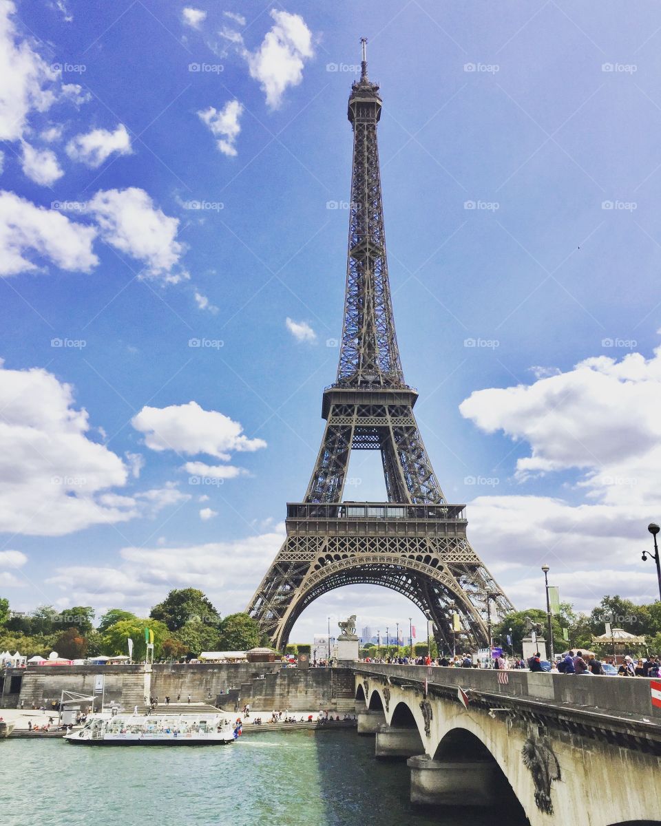 Paris, Eiffel Tower, romantic, sights, city, travel, urban, sky, clouds, architecture, famous
