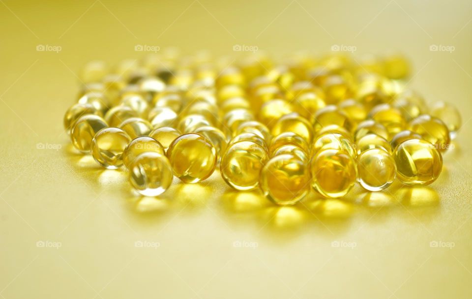 vitamins capsules oils round beautiful texture