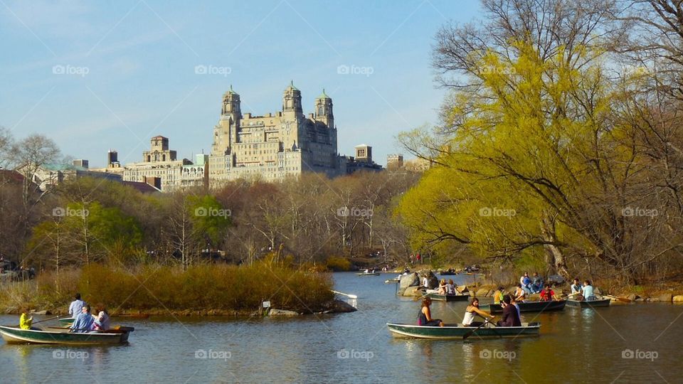 Central Park rowboat lake
