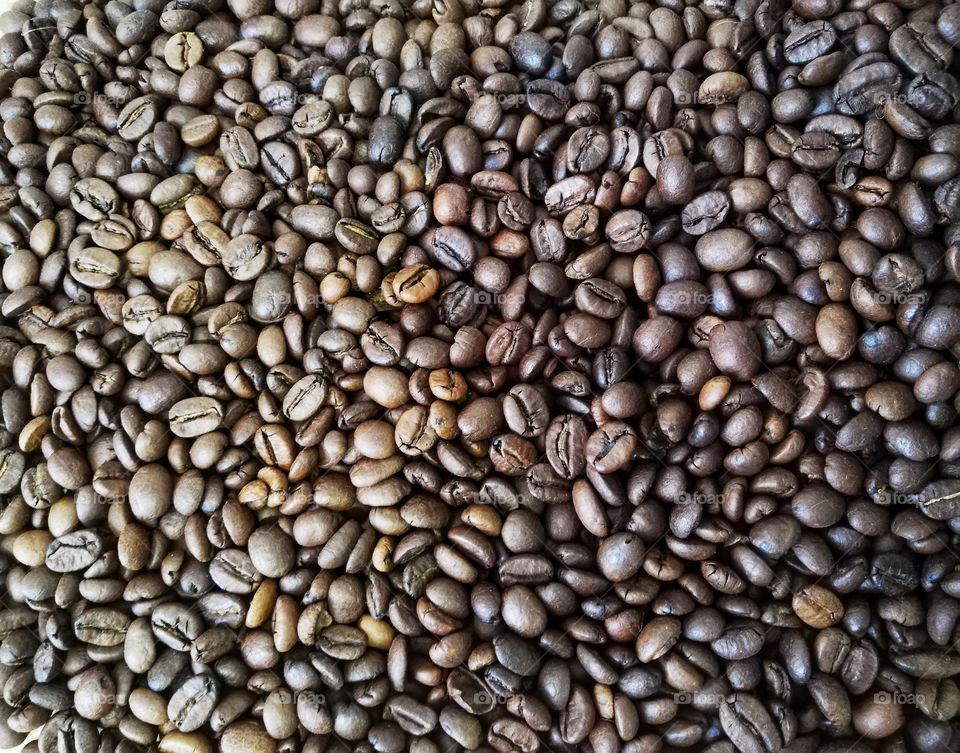 Background with coffee beans