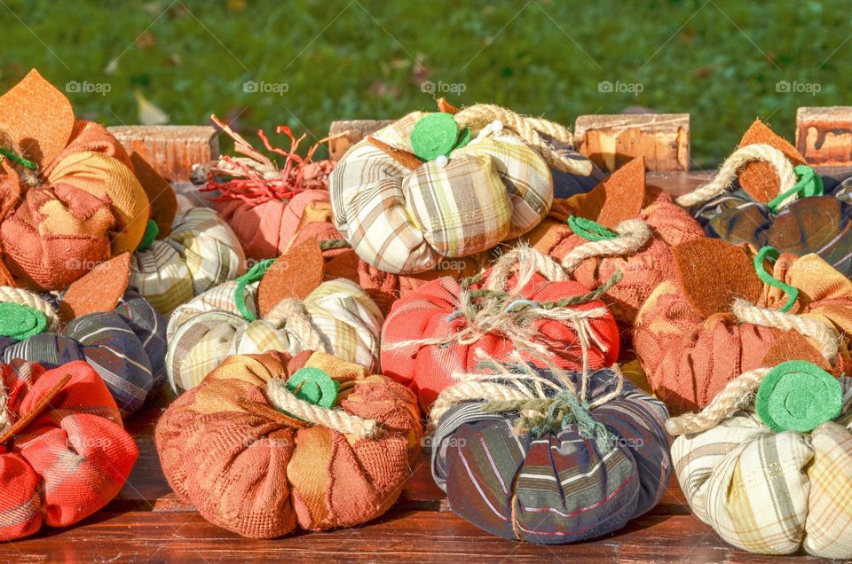 The Colors of Autumn, Sew Fabric Pumpkins