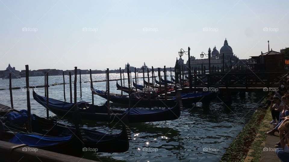 Gondolas in Venice