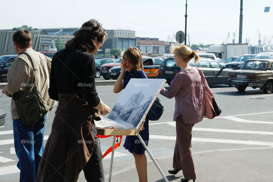 An artist on the street 