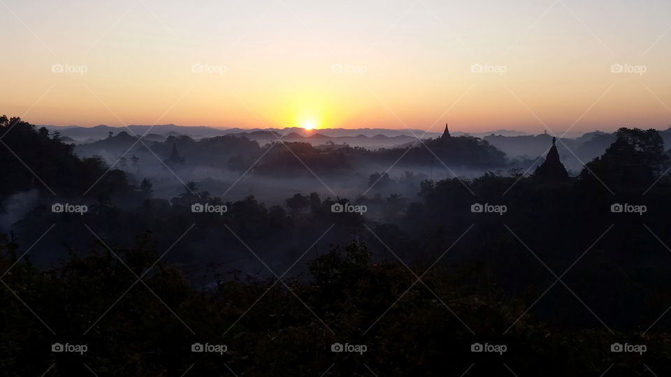 The Sun from far away in Myanmar