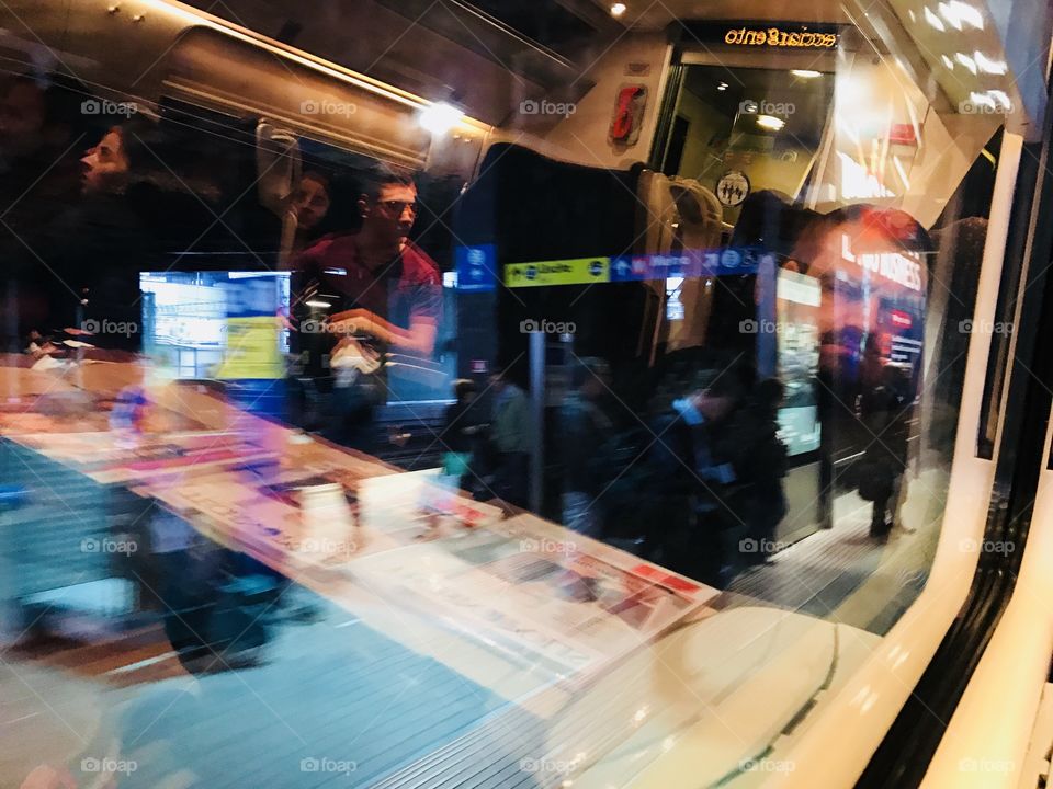 Train reflection 