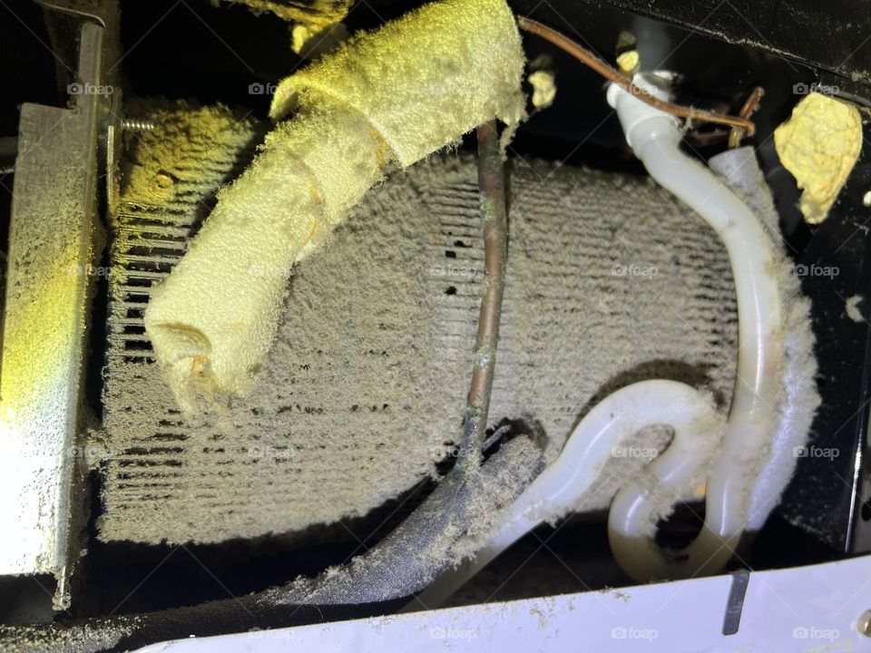 Condenser coil before