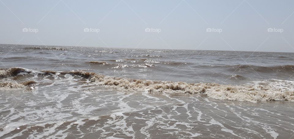 jampore beach, daman, gujarat, india