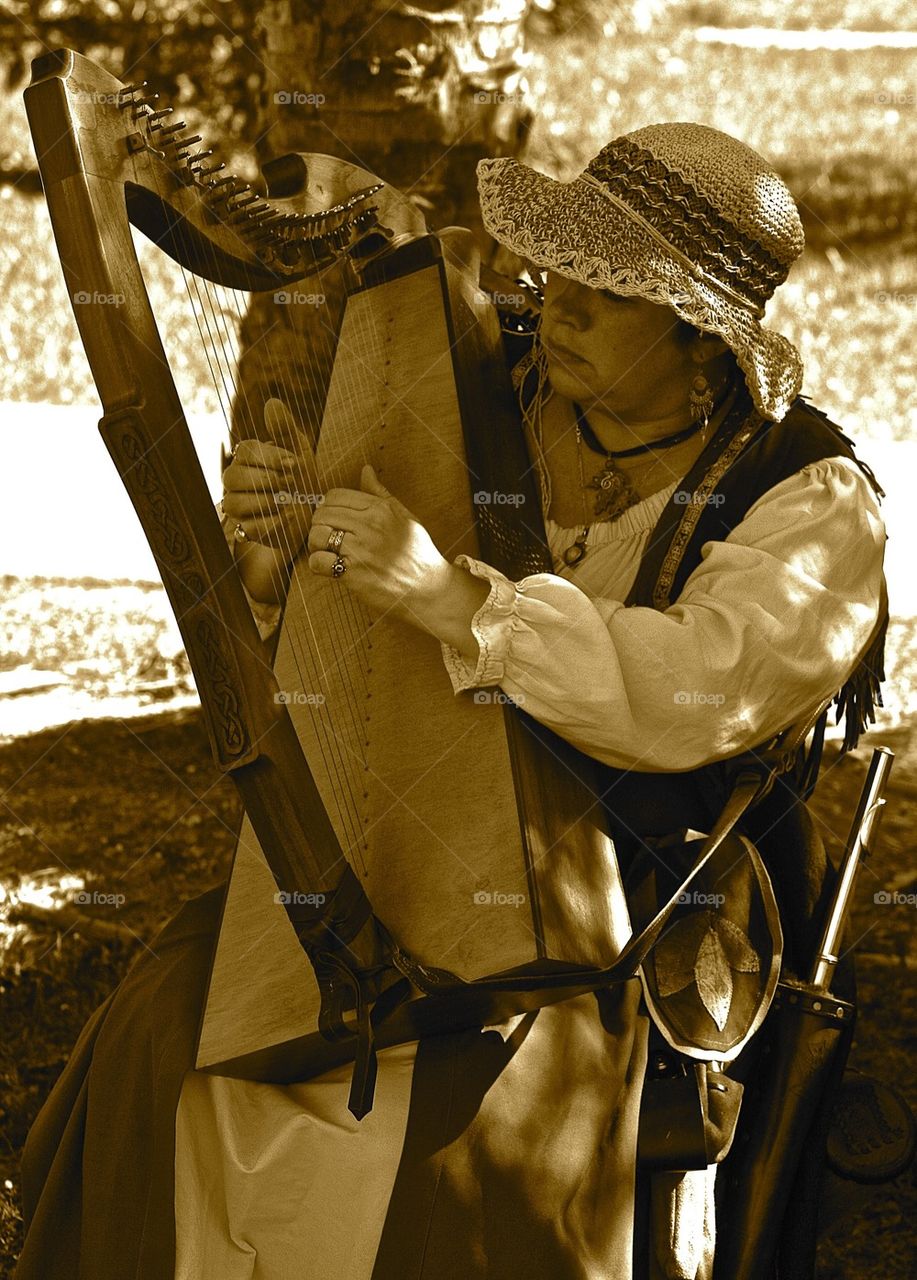 Harp at the Medieval Faire