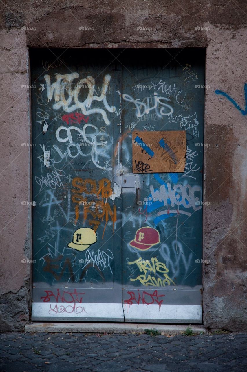 Graffiti door