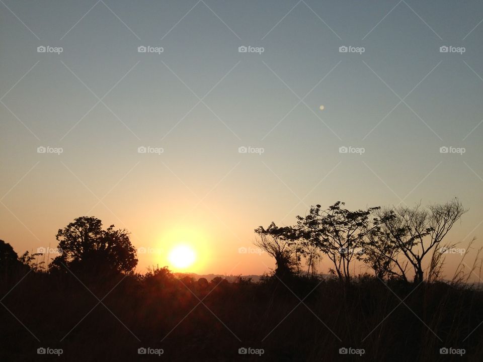 Sundown in Malawi