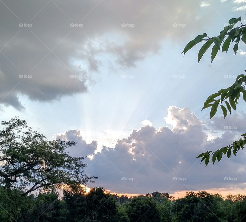 View of stormy cloud