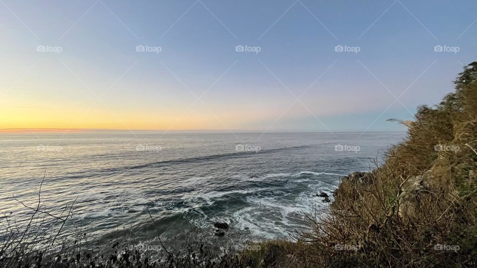 Atardecer desde la playa