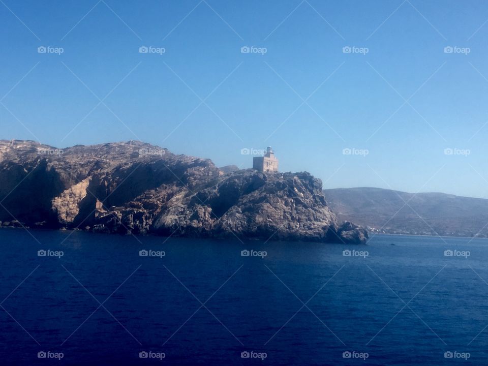 Rock formations Aegean Sea 