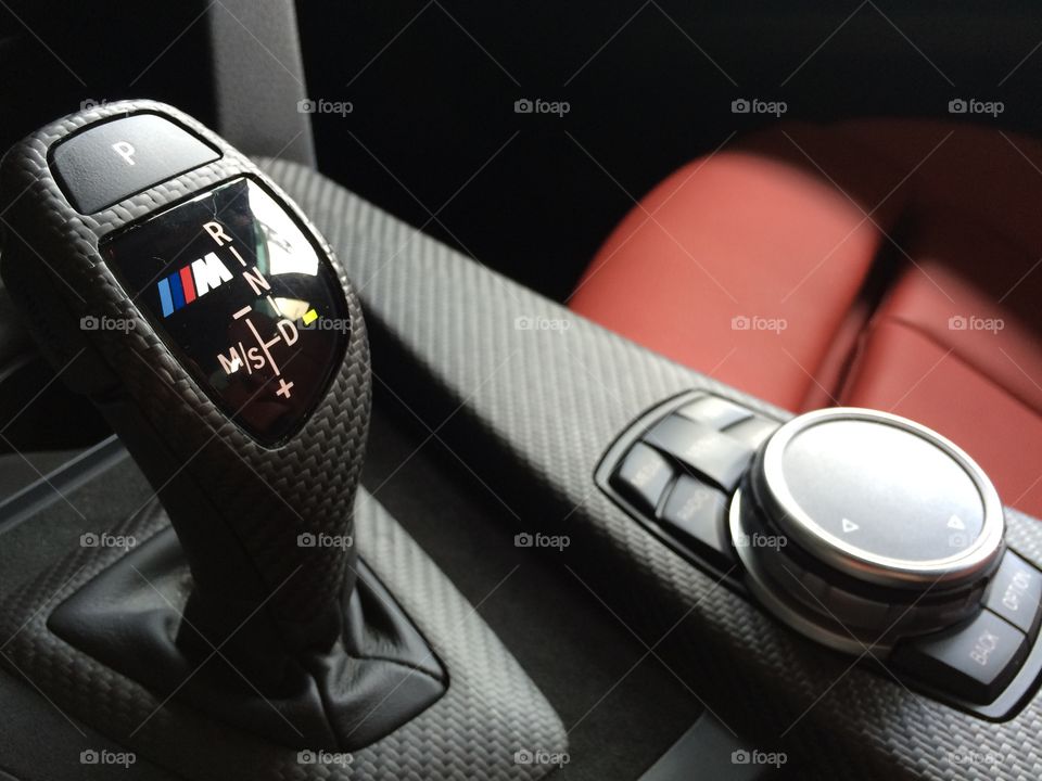 BMW Carbon Fiber Interior. Great moment of light in a 2015 335i XDrive with red interior. 