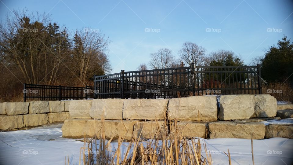 The loading dock in Winter