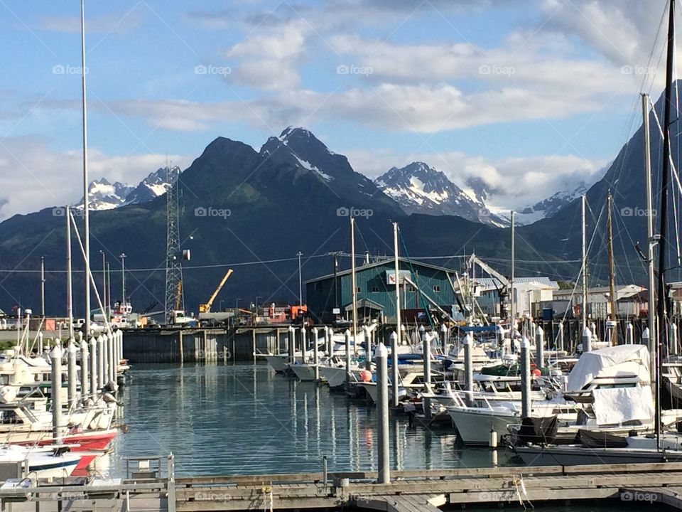 Valdez Alaska harbor