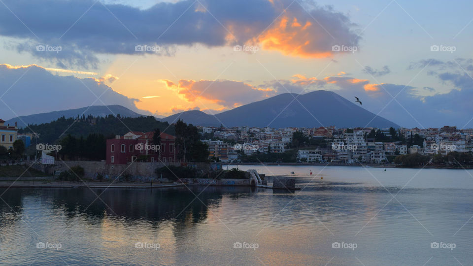 Greece Chalkida Sunset