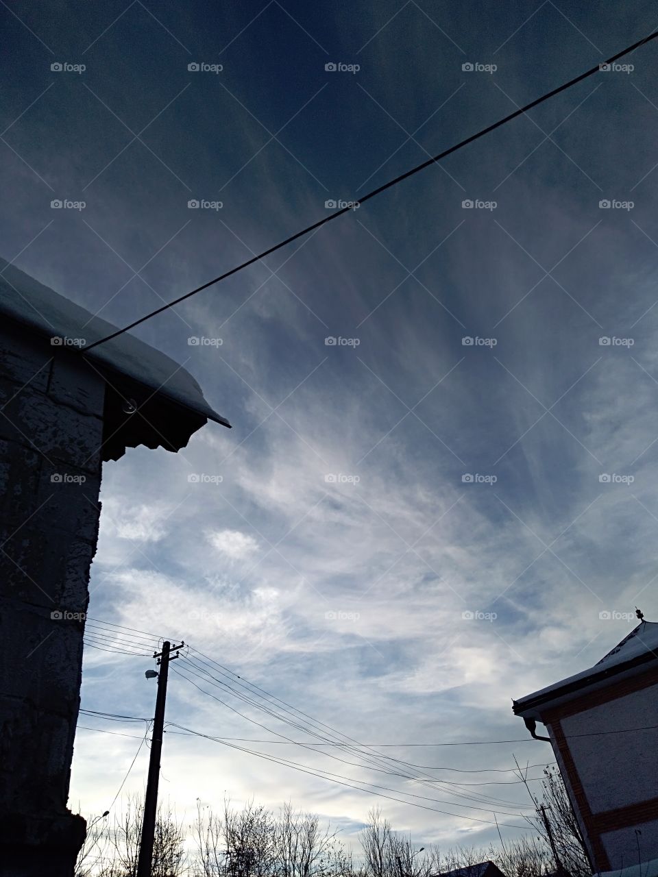 Beautiful sky on a December morning