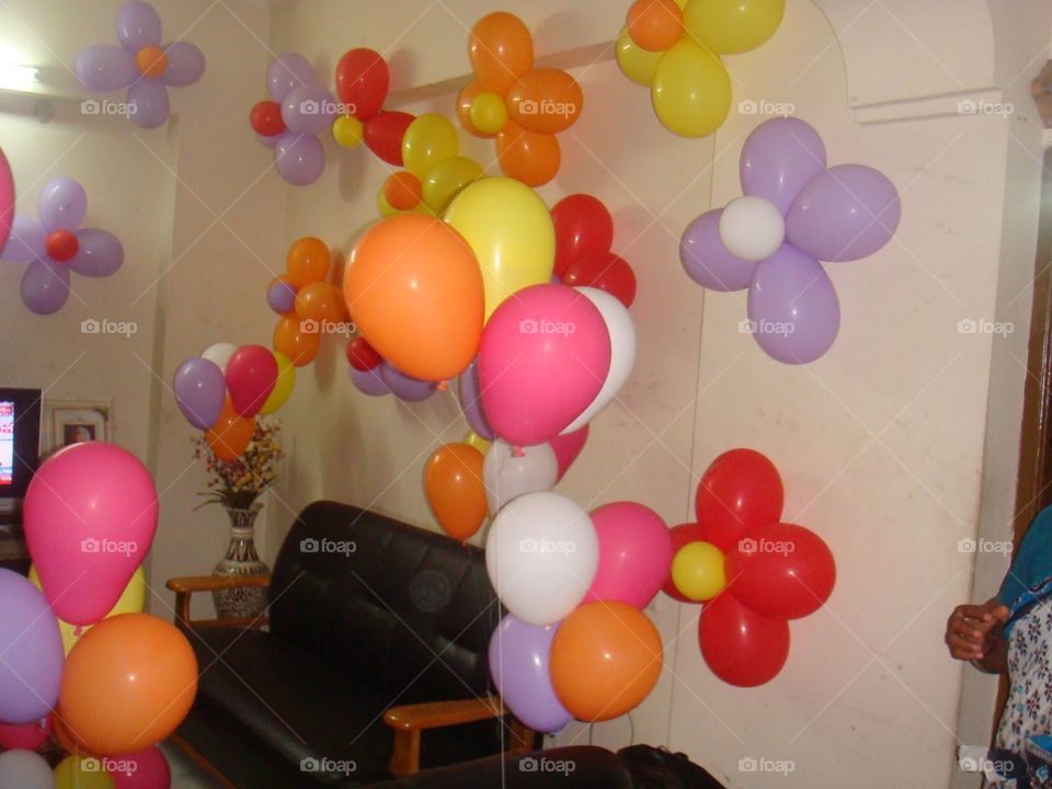 Colourful balloons