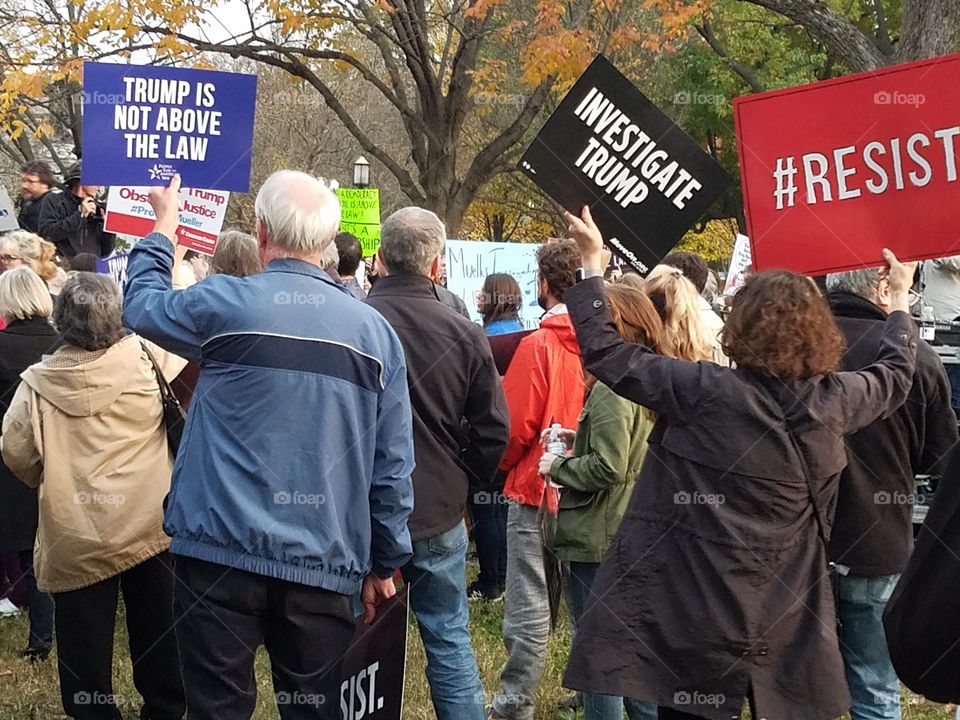 protestors in Washington DC