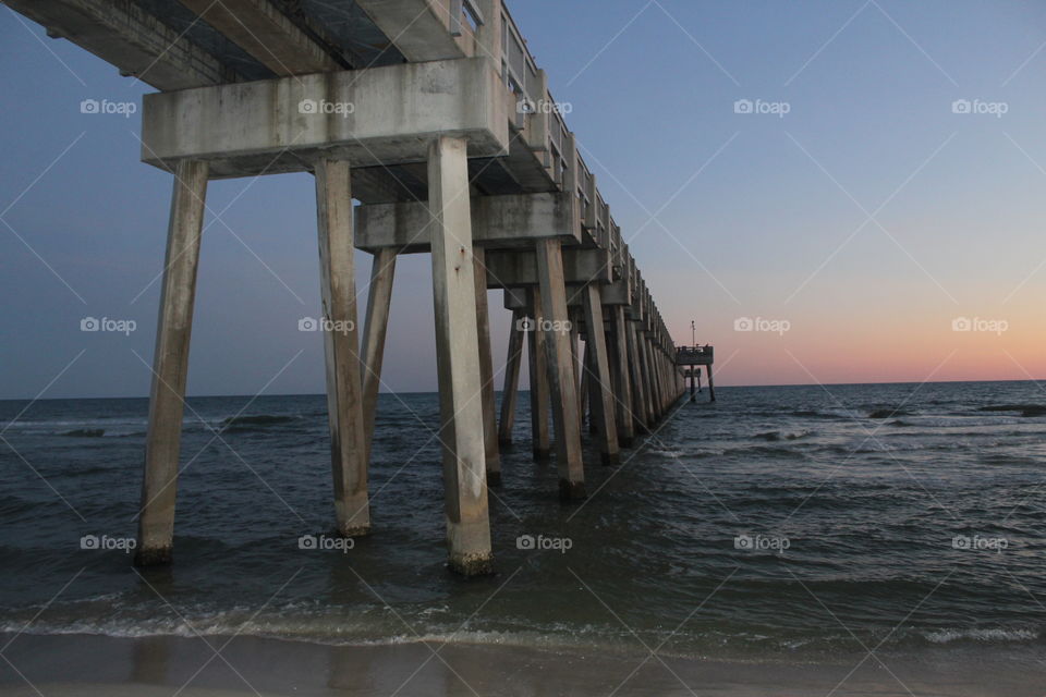 Panama City Beach Pier Sunset