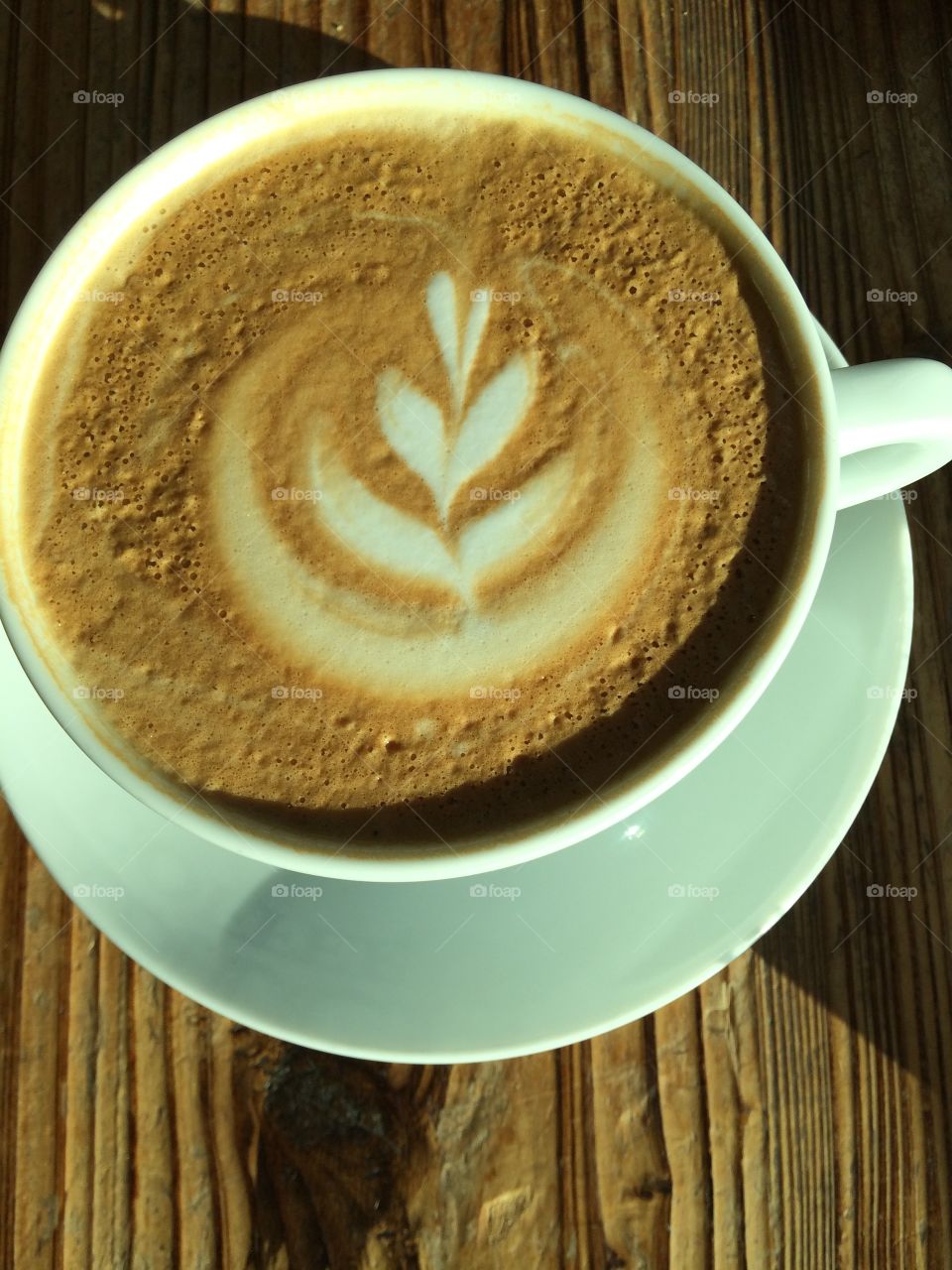 Tulip latte art
