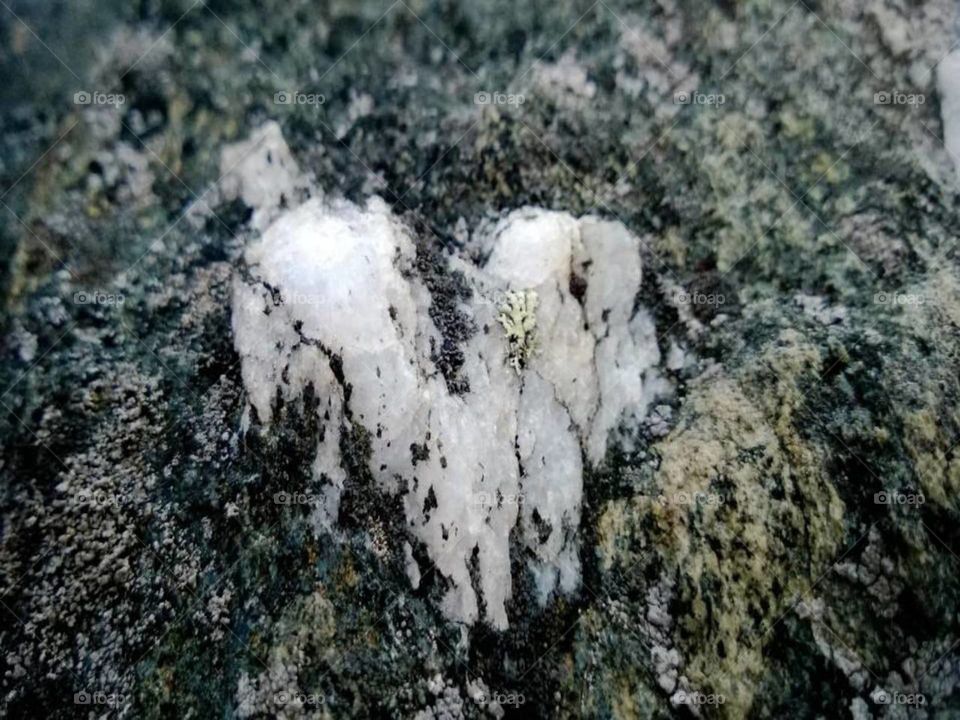 Mountain heart. Heart shaped rock