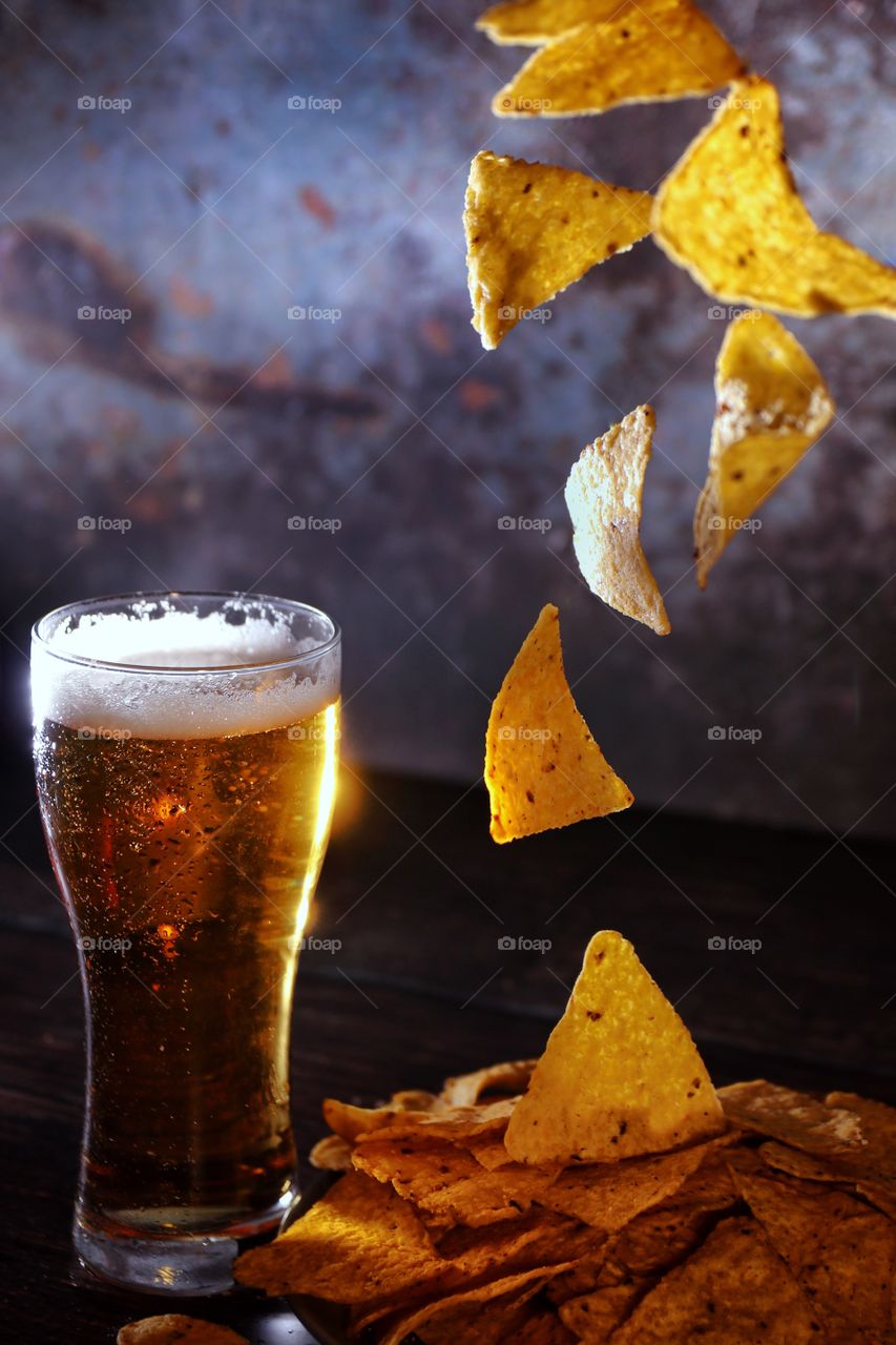 Beer and chips 