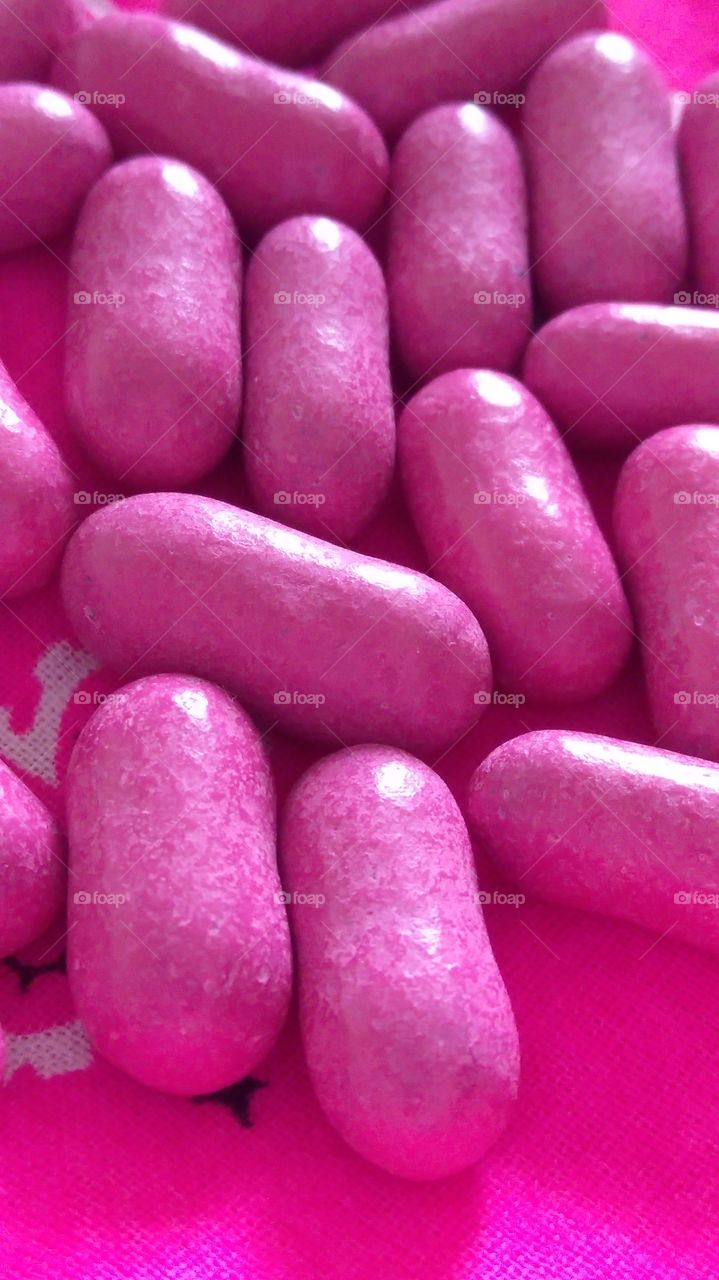 Pink story candy