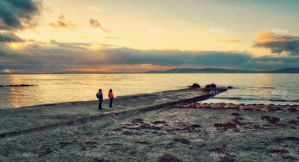 Salthill beach sunrise