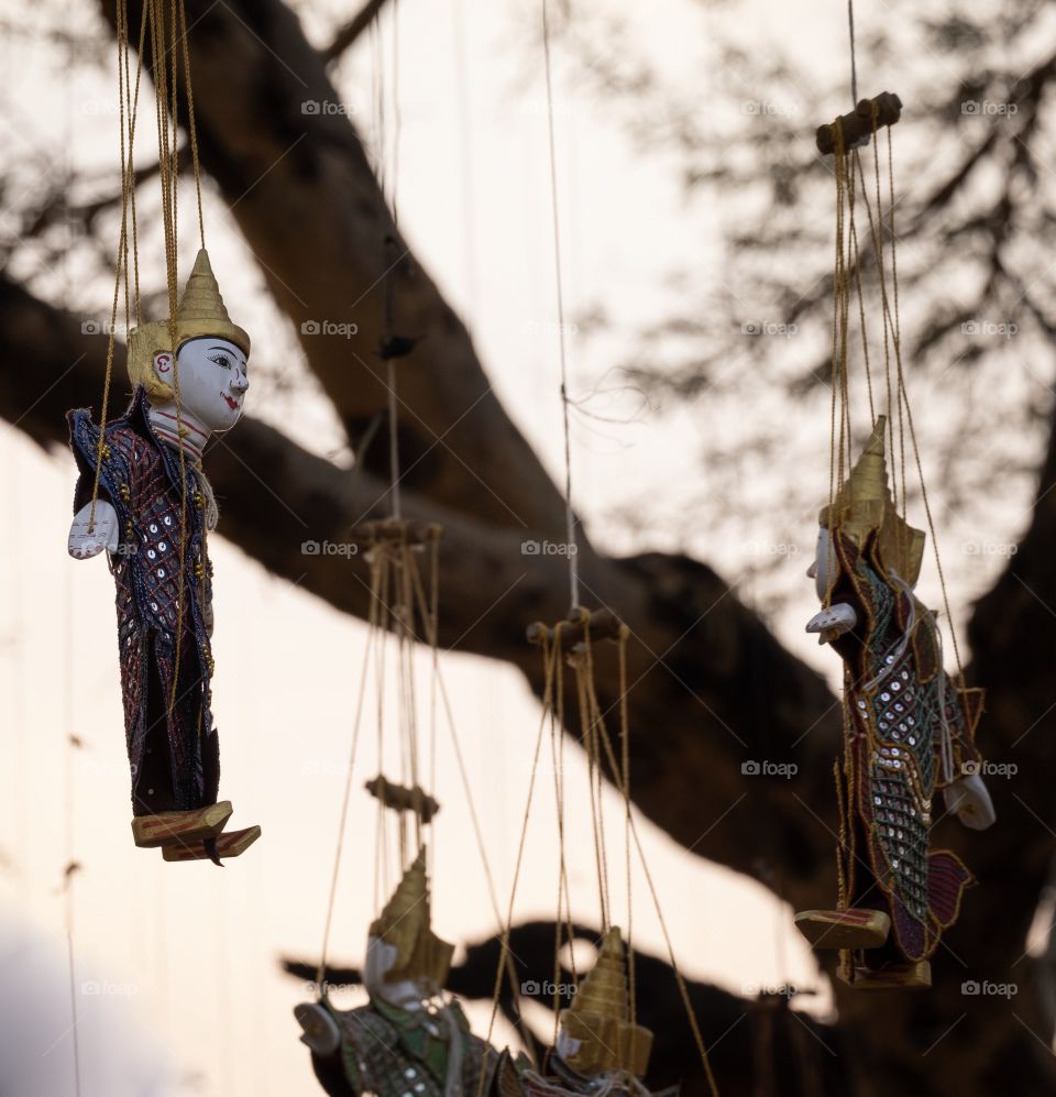 Colorful souvenir of Myanmar always attract visitors 