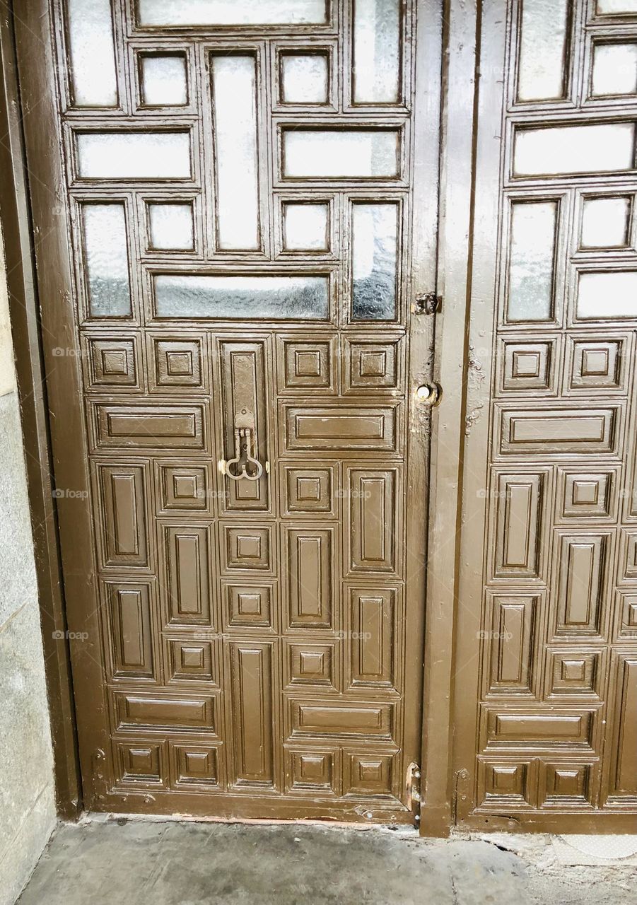 Wooden door in Toledo, Spain