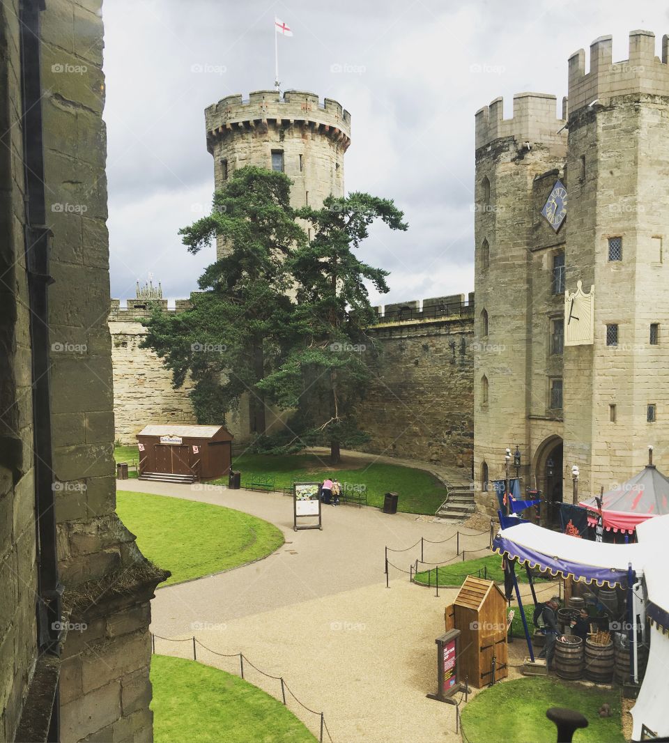 Inside Warwick castle 