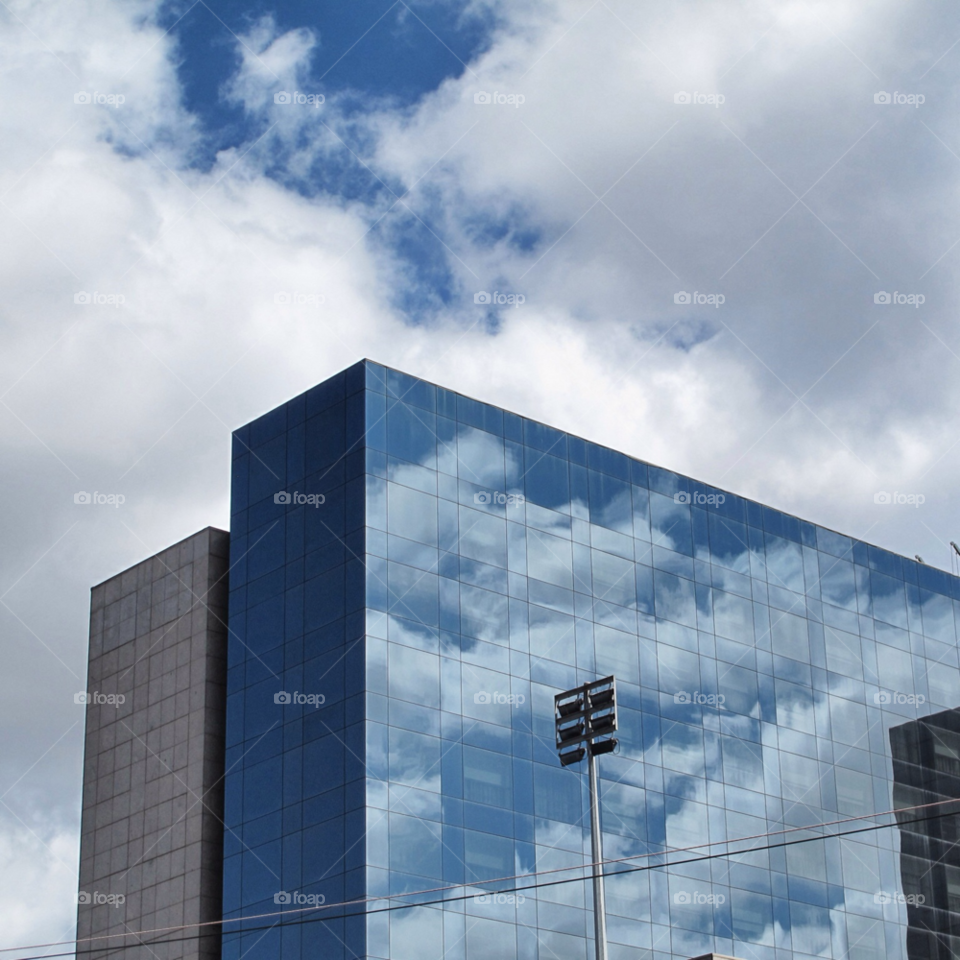 sky blue glass building by jerome_g