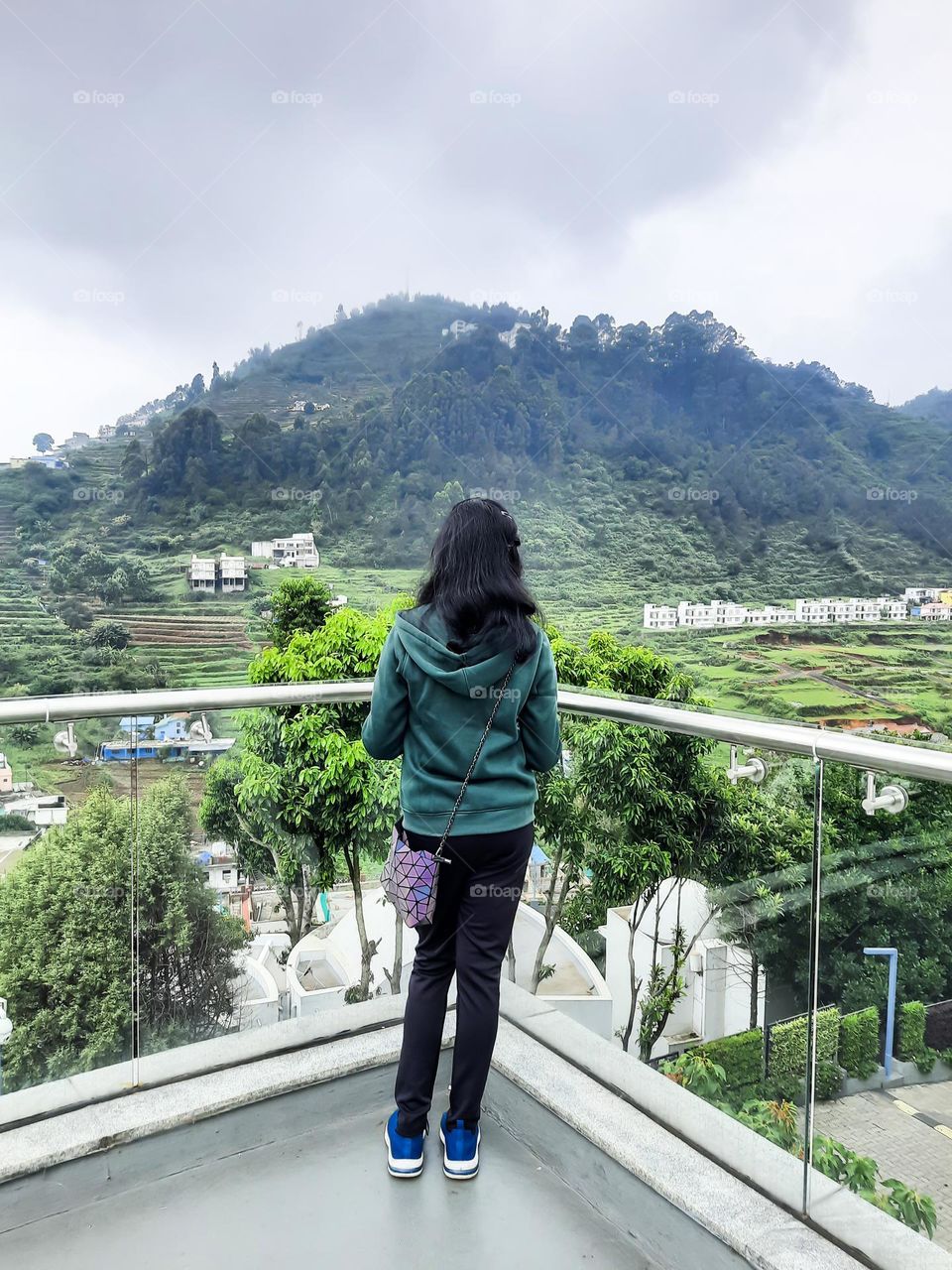 Women enjoying the beauty of nature