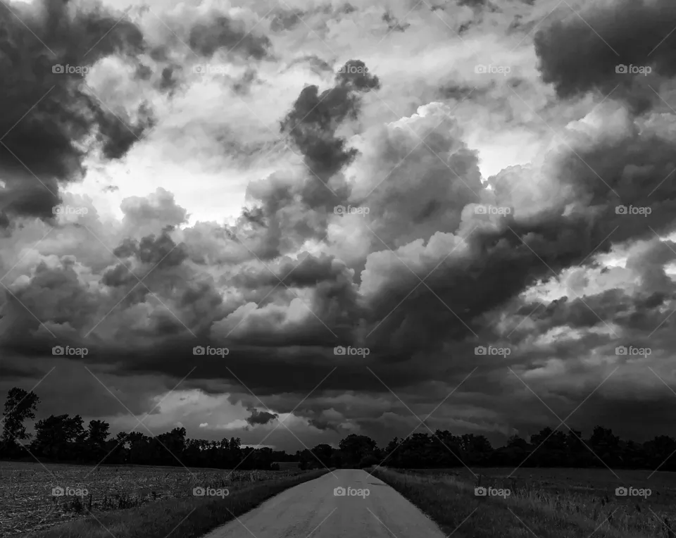 Stormy road 