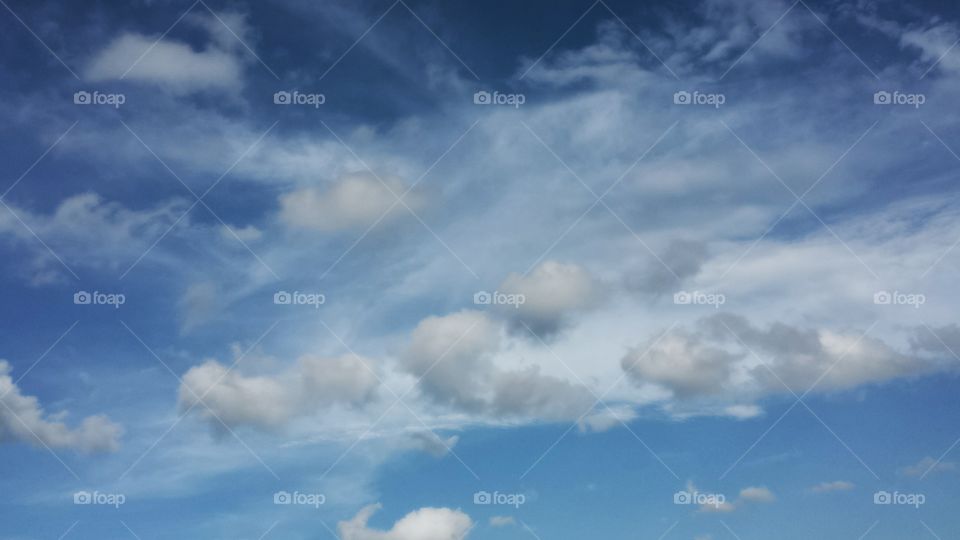 Blue Sky. White Clouds