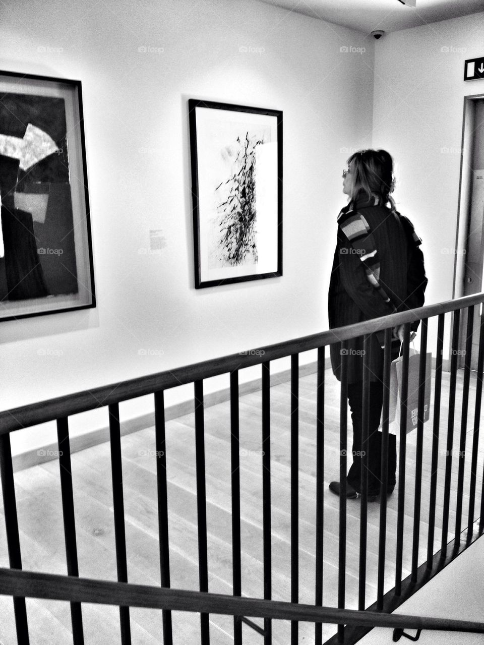 Admiring the art