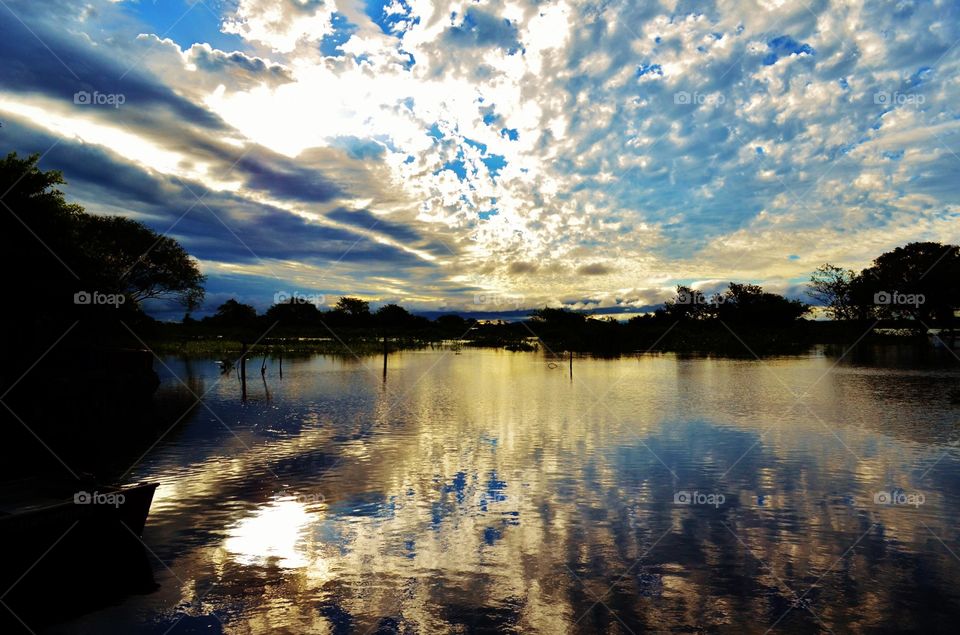 sunset PANTANAL MS BRAZIL