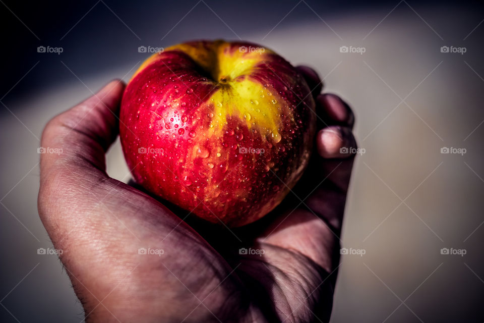 Holding Apple