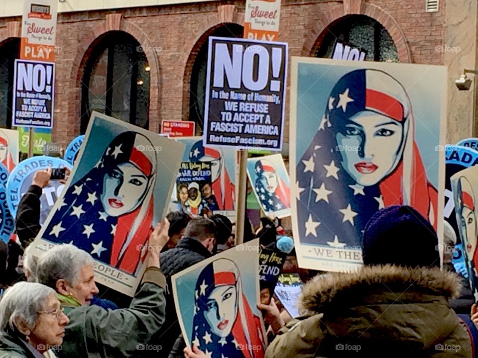 Protest NYC #imamuslimtoo