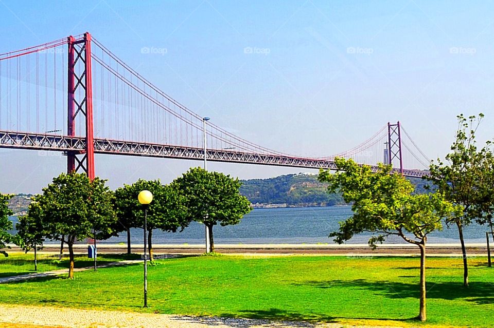 25 de abril bridge in Lisbon Portugal 