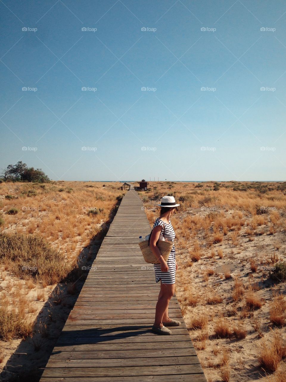 Girl in a beach, PORTUGAL 