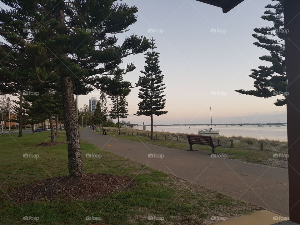 Park Pathway along the broadwater