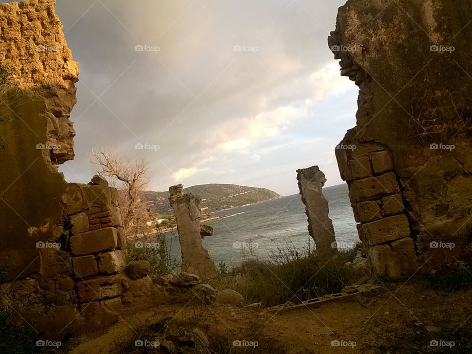 view from old ruins