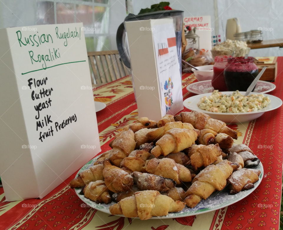 Ethnic food stall at a food festival