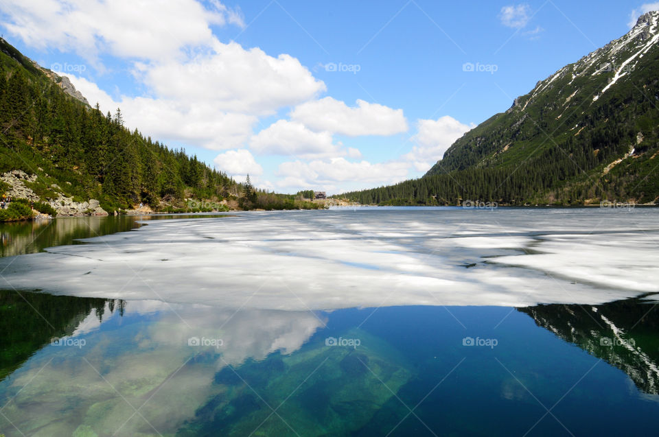 Scenic view of lake