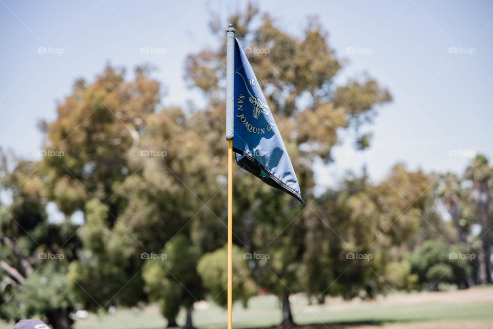 Flag at the golf course